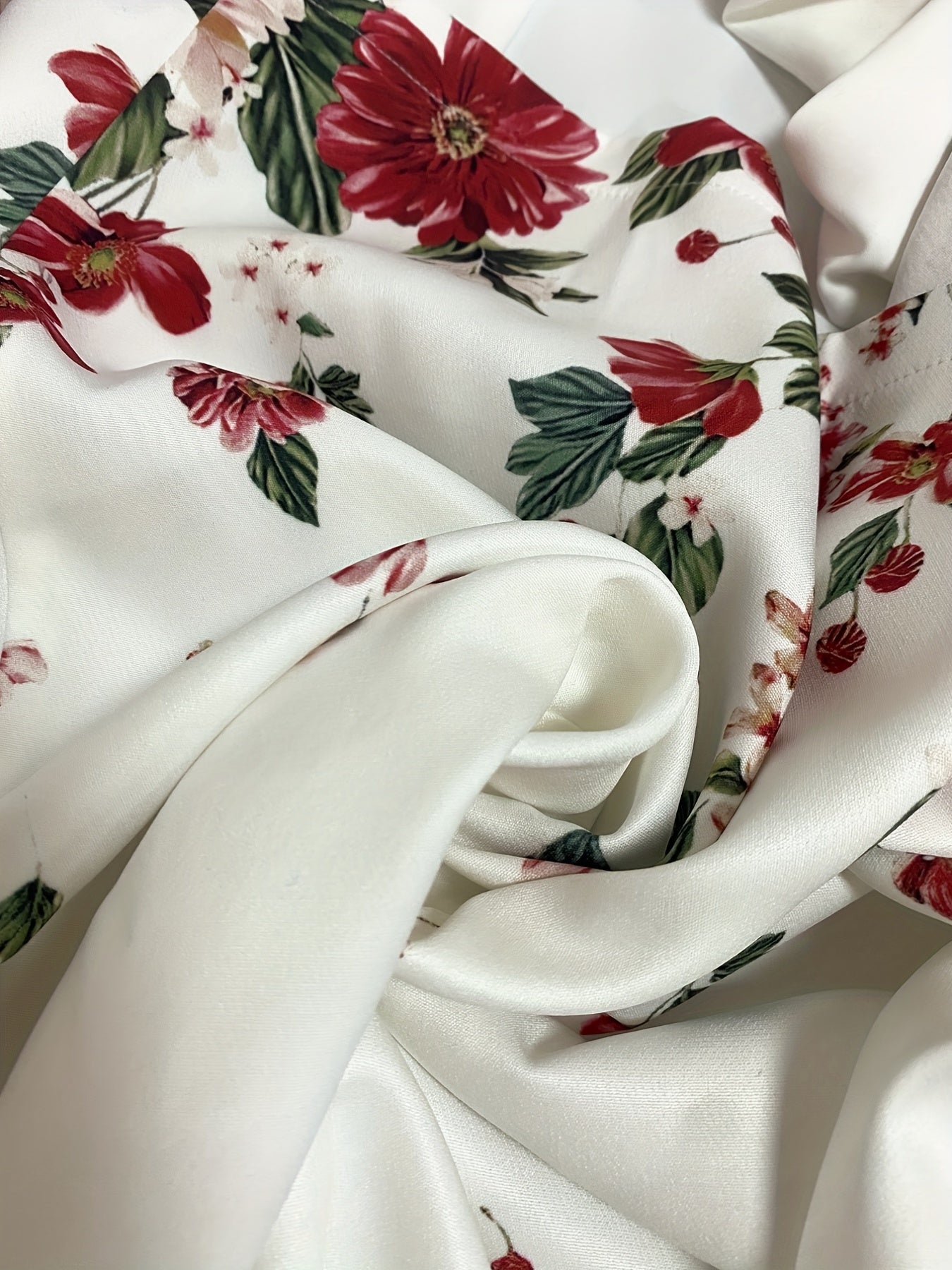 Floral Print Plus Size Long Sleeve Boho Blazer