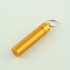 Mini Waterproof Sealed Box Keychain Pendant Outdoor Accessory