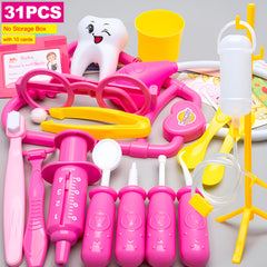 31pc Doctor Playset Dentist Toy Role Playing for Birthdays and Easter