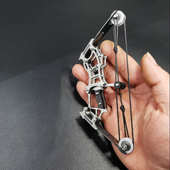 Mini Handheld Composite Bow Archery Set - Stainless Steel Mini Bow