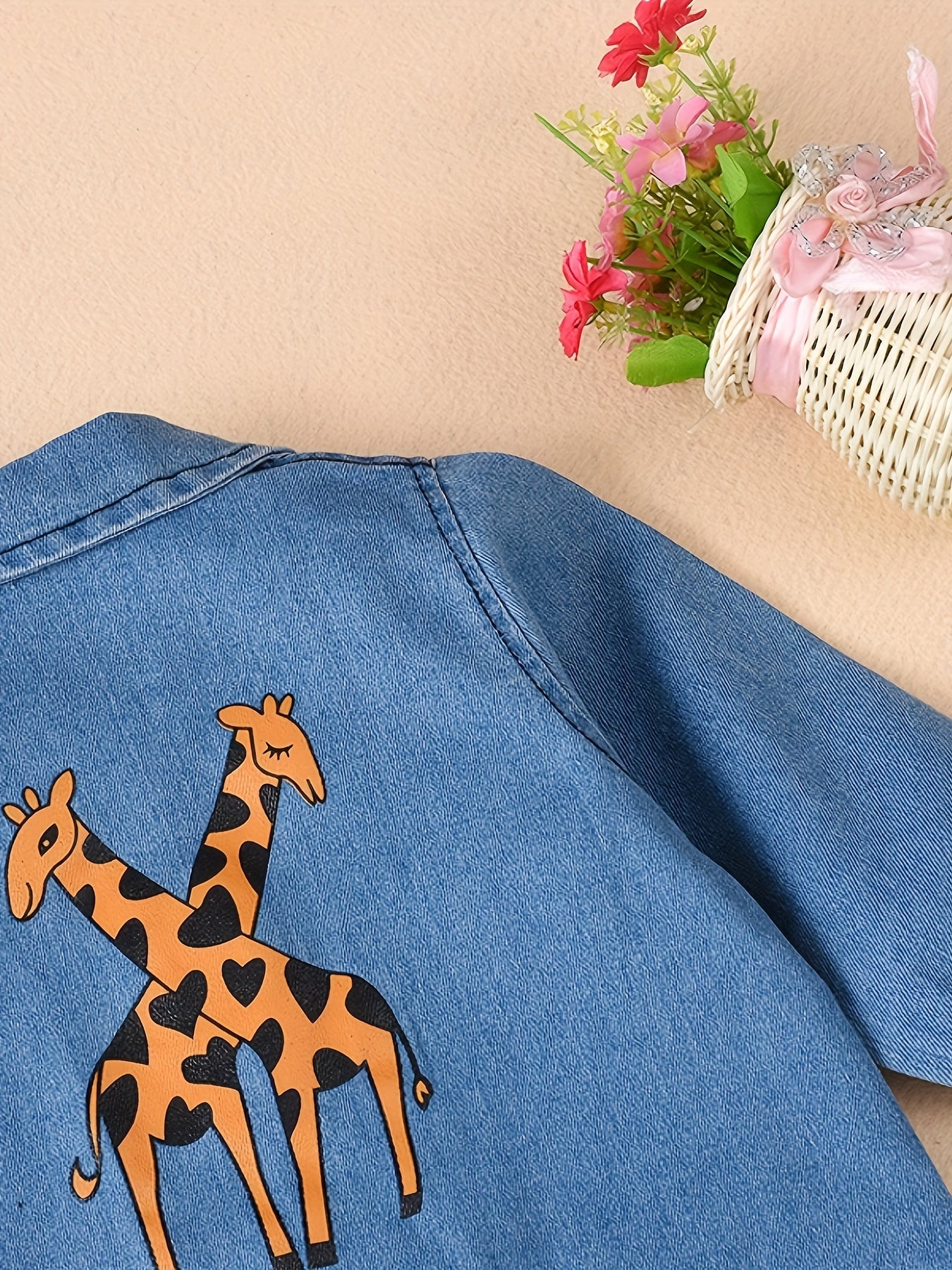 Infant Toddler Denim Jumpsuit Long Sleeve Onesie