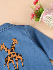 Infant Toddler Denim Jumpsuit Long Sleeve Onesie