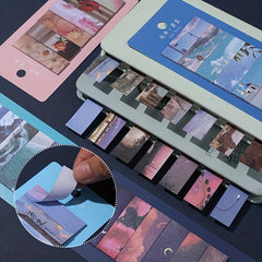 120 Sheets Scenery Sticky Note Index Tags Variety Pack