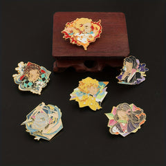 Anime Cartoon Character Metal Enamel Brooch For Girls
