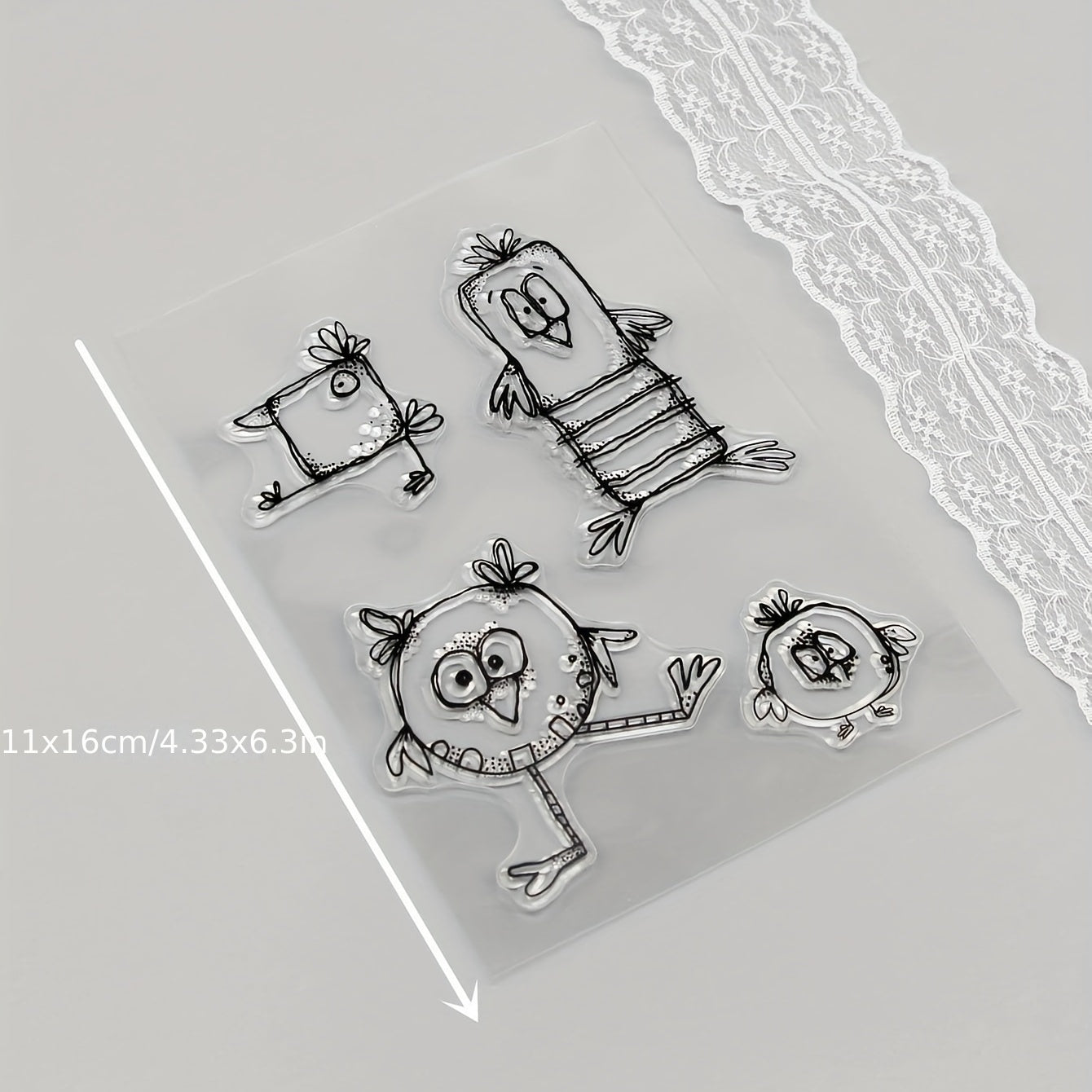 Bird DIY Scrapbook Silicone Transparent Stamp