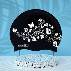 Adult Silicone Swim Cap Waterproof Long Hair Swimming Caps