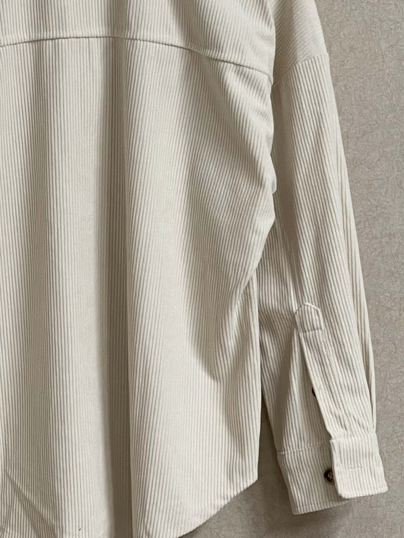 Solid Lapel Long Sleeve Jacket for Women