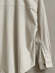 Solid Lapel Long Sleeve Jacket for Women