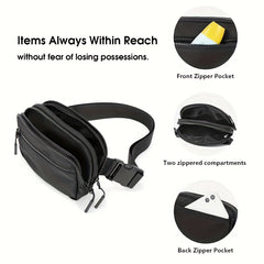 Solid Outdoor Sports Shoulder Bag for Camping and Work