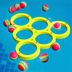 10pcs Family Water Sports Throwing Game Mat Small Ball Table Game
