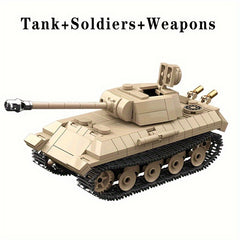 Rotatable Tracked Tank Building Block Model