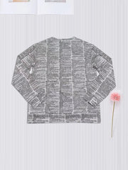 Gothic Skull Print Sweatshirt Crew Neck Long Sleeve Women's Clothing