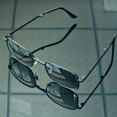 Men's Polarized Folding Sunglasses Metal Frame Outdoor Travel