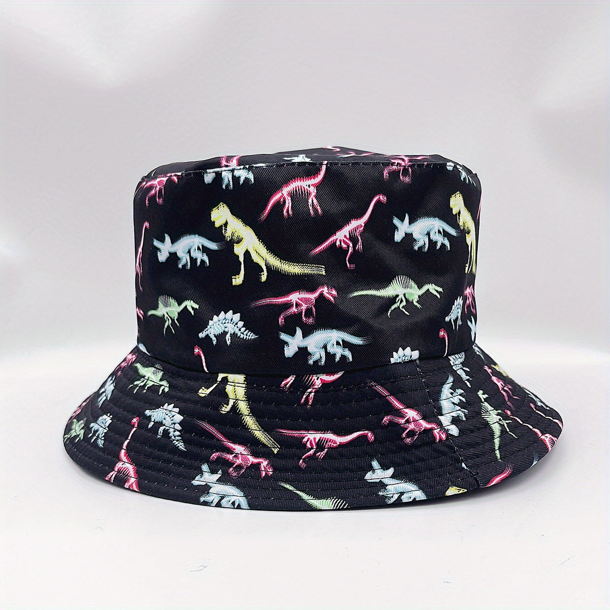 Dinosaur Print Reversible Cotton Bucket Hat