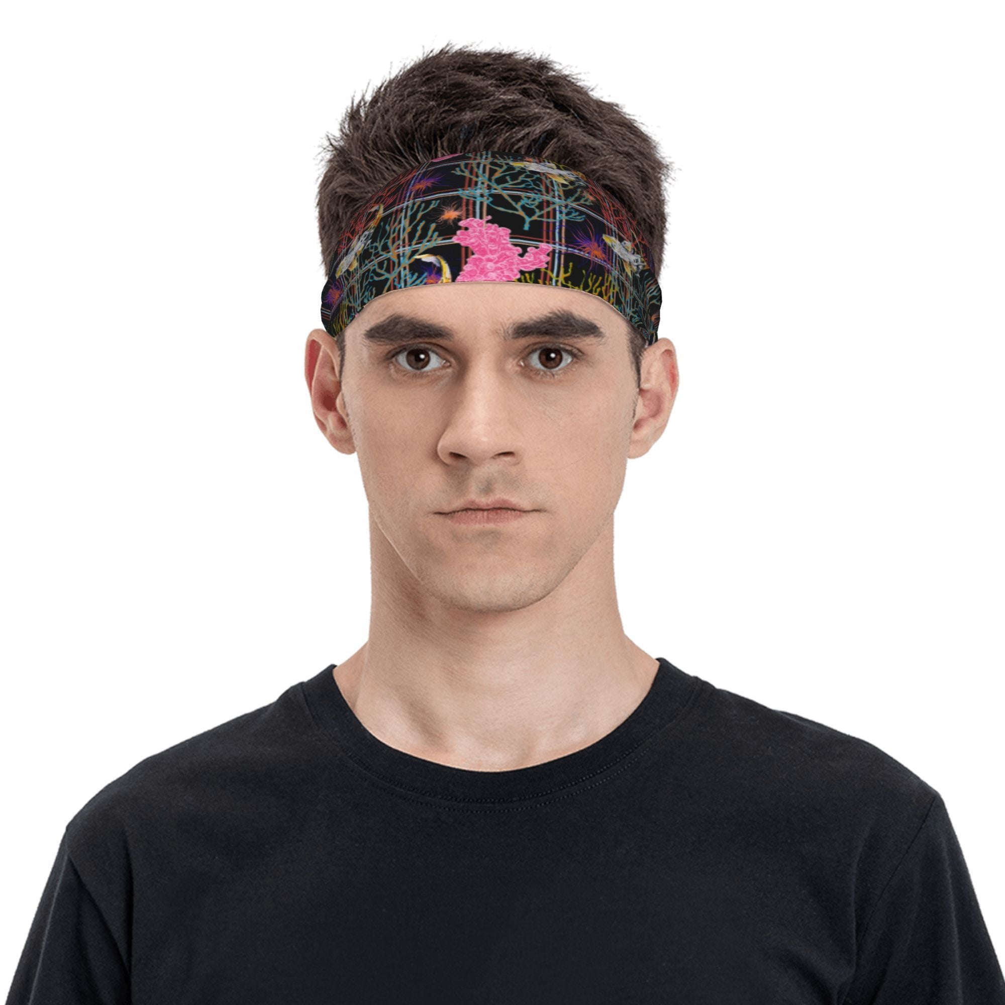 Signature Check Plaid Headband Abstract Design