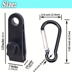 24pcs Tarp Clips w/ Carabiner for Awnings Canopies Camping Tarps