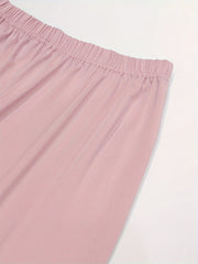 Colorblock Trim Sleep Bottoms Casual & Cozy Home Sleep Pants