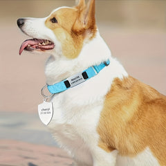 Custom Shield Shape Dog ID Tag with Personalized Phone Number