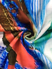 Tie Dye Sleeveless Round Neck Tank Dress
