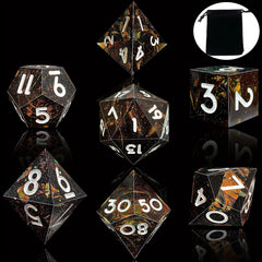 7pcs Resin Dice Set for Tabletop Games Roleplaying