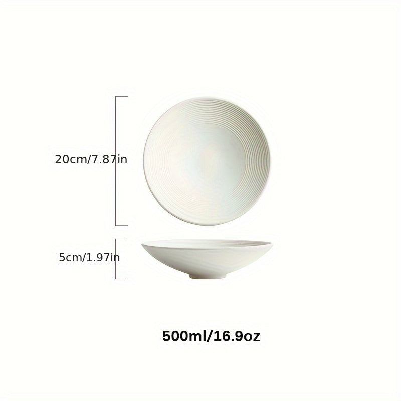 Large Ceramic Pasta Bowl and Plate Set Microwave Dishwasher Safe
