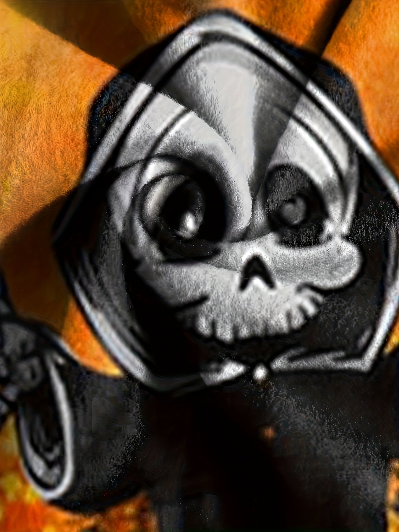 2pcs Skeleton Reaper Hoodies Jogger Pants Halloween Kids