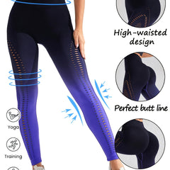 Ombre Tummy Control Yoga Pants High Stretch Leggings Women's Activewear