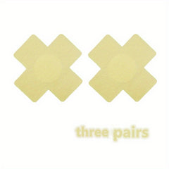 X-shaped Disposable Breast Stickers Satin Anti-exposure