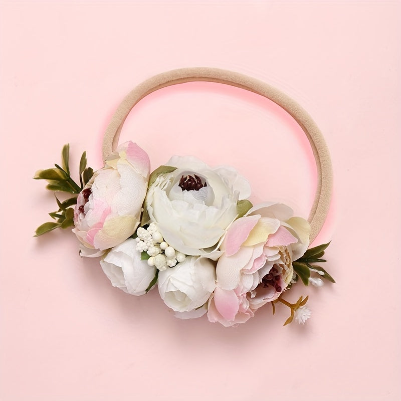 2pcs Baby Soft Flower Headbands Hairbands
