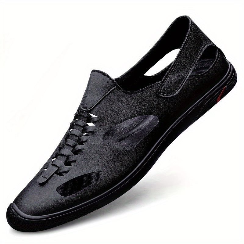 Men's Hollow Out Loafer Shoes Non-Slip Slip On Shoes Spring And Summer