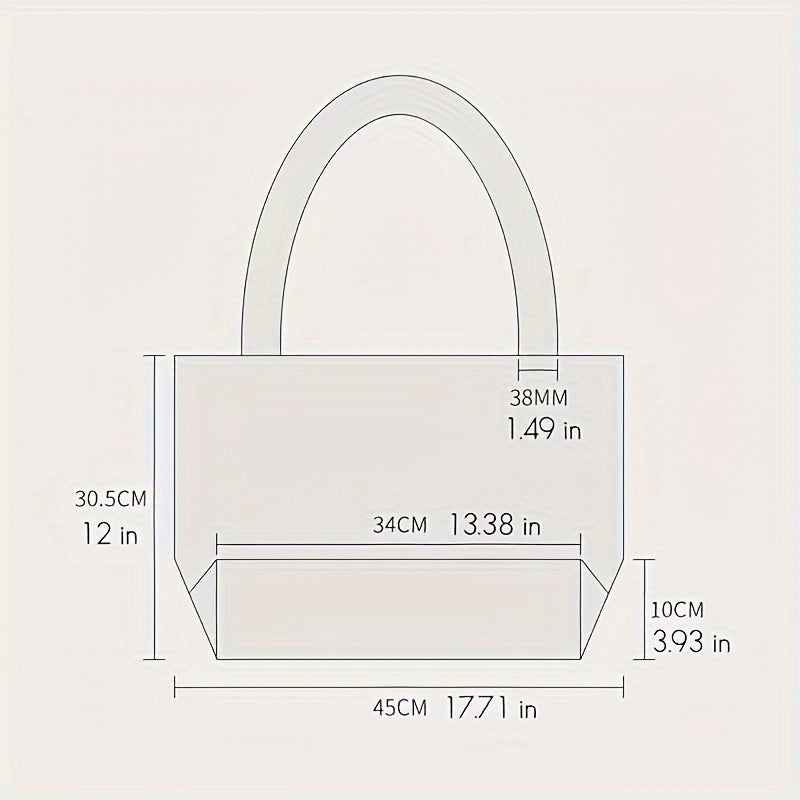 Laser PVC Tote Bag Clothing Store Shopping Bag