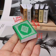 Mini Bible Paper Book Model Toy Dollhouse Furniture Decoration