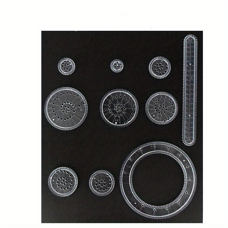 Spirograph Drawing Set Interlocking Gears & Wheels Geometric Ruler Creative