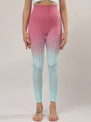 High Waist Hollow Out Leggings Breathable Tight Pants