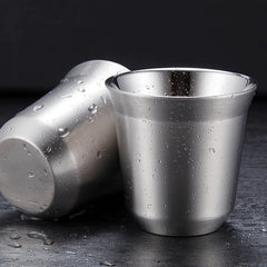 9oz Stainless Steel Double Walled Coffee Mug - Insulated & Reusable