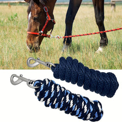 2m Durable Leading Rope With Snap Hook For Horses & Livestock
