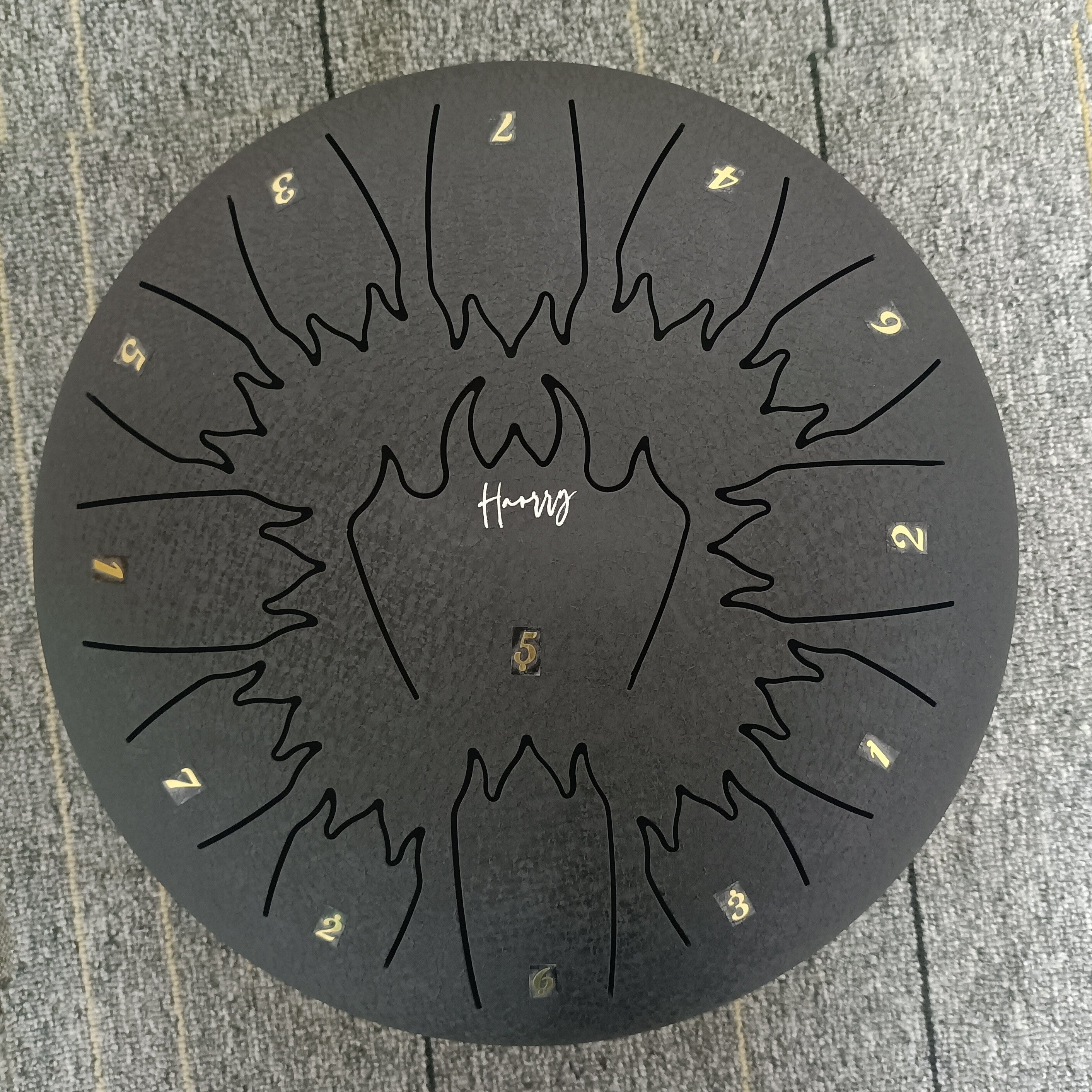 6" 13-Tone Flame Steel Tongue Drum Percussion Instrument