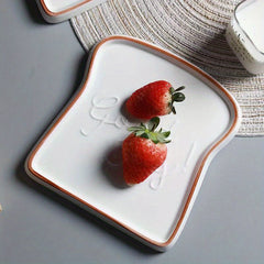 2 Pcs Ceramic Breakfast Plate Steak Pasta Sushi Dish