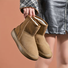 Women's Snow Boots Warm & Stylish Mid Top Footwear for Cold Weather
