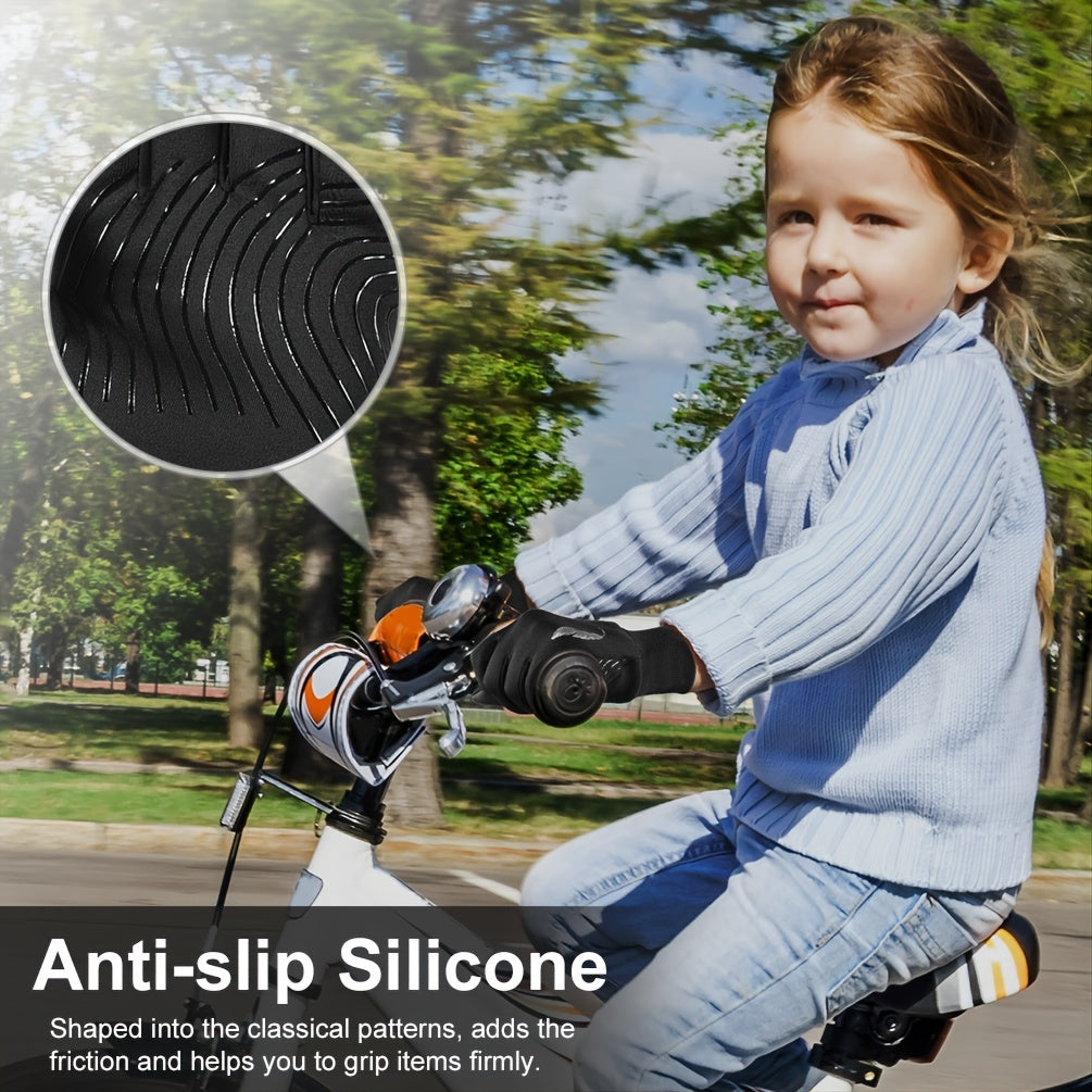 Kids Winter Touch Screen Sport Gloves Non-slip Cycling Gloves Age 4-12