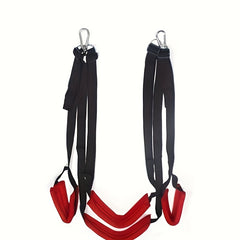 Yoga Hanging Straps w/ 4 Belts Fitness Pilates Swing