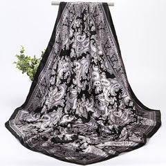 Vintage Silk Waist Fruit Print Bandana