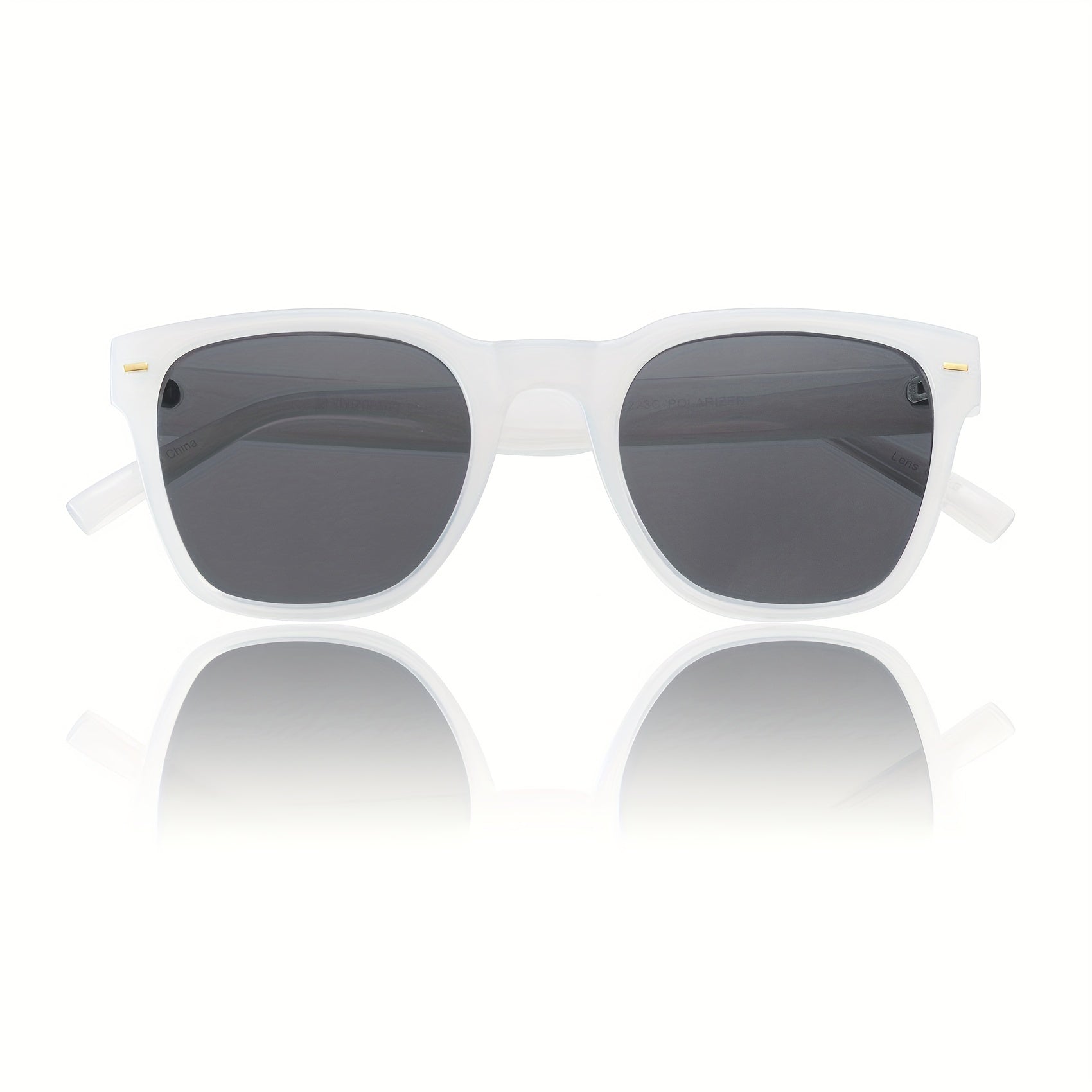 OUWEN Classic Small Square Polarized Sunglasses For Men Retro Mixed Sun Glasses