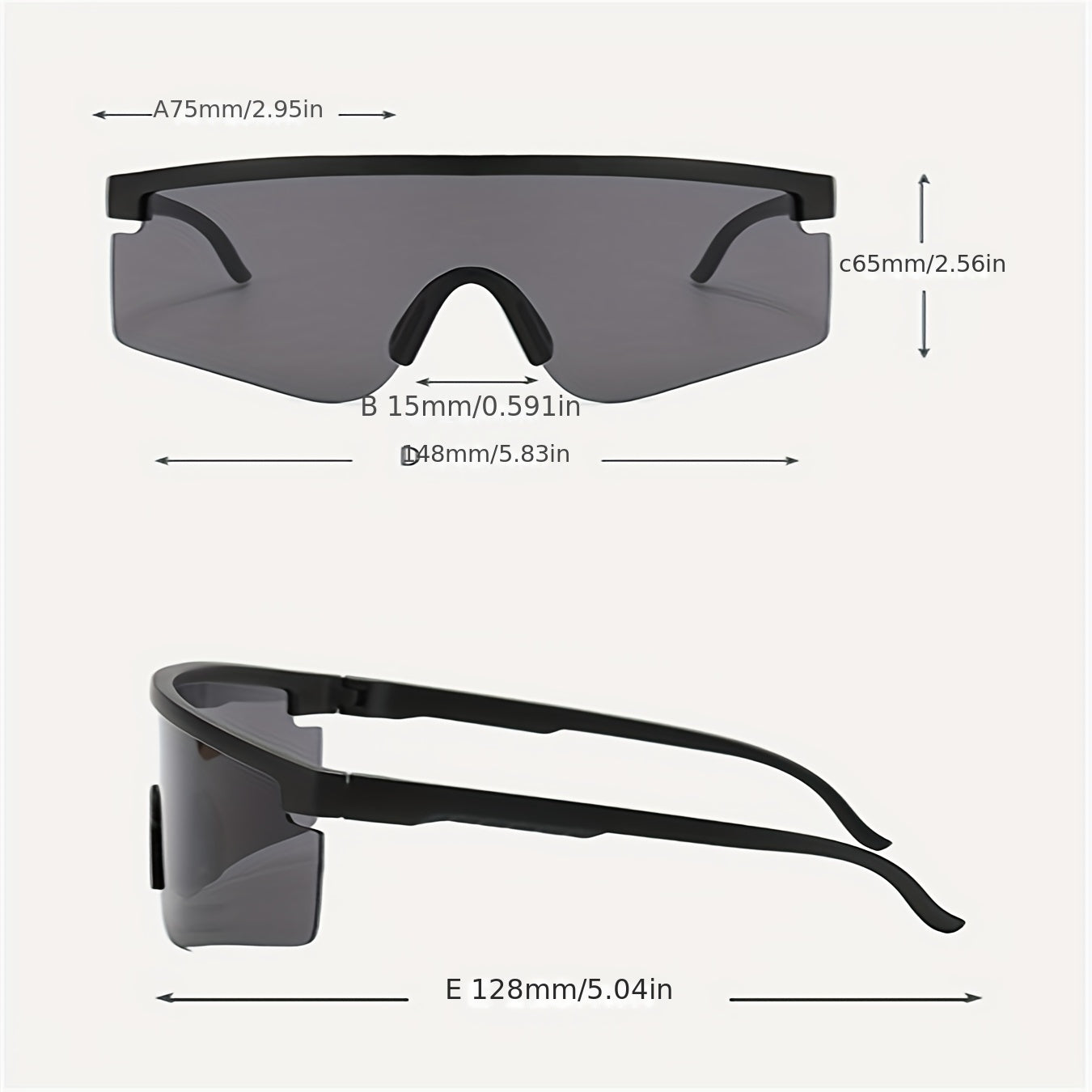 Men's Outdoor Large Frame Windproof Sunglasses with Anti-pressure Glasses
