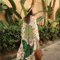 Boho Sun Protection Summer Robe Vacation Cover Up For Beach Pool Bathing