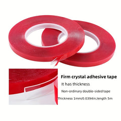 Transparent Crystal Double-sided Adhesive Nail Art Strip Sticker