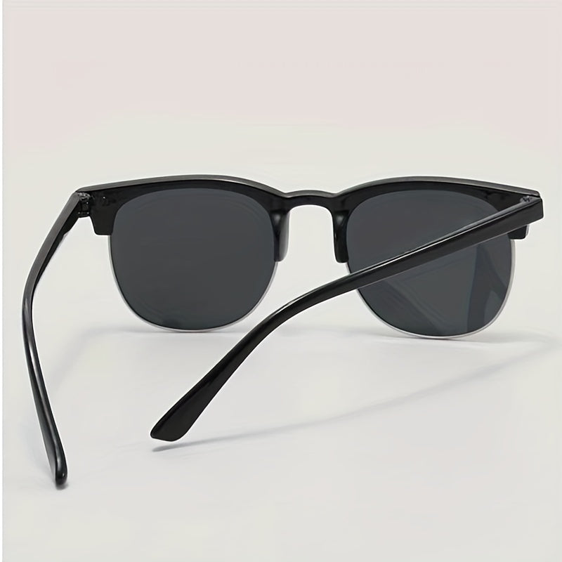 Y2K Half Frame Sunglasses Sun Protection Party Gift Travel Accessories