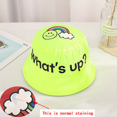 Kids What's Up Fisherman's Hat Quick Dry Sunscreen Bucket Cap