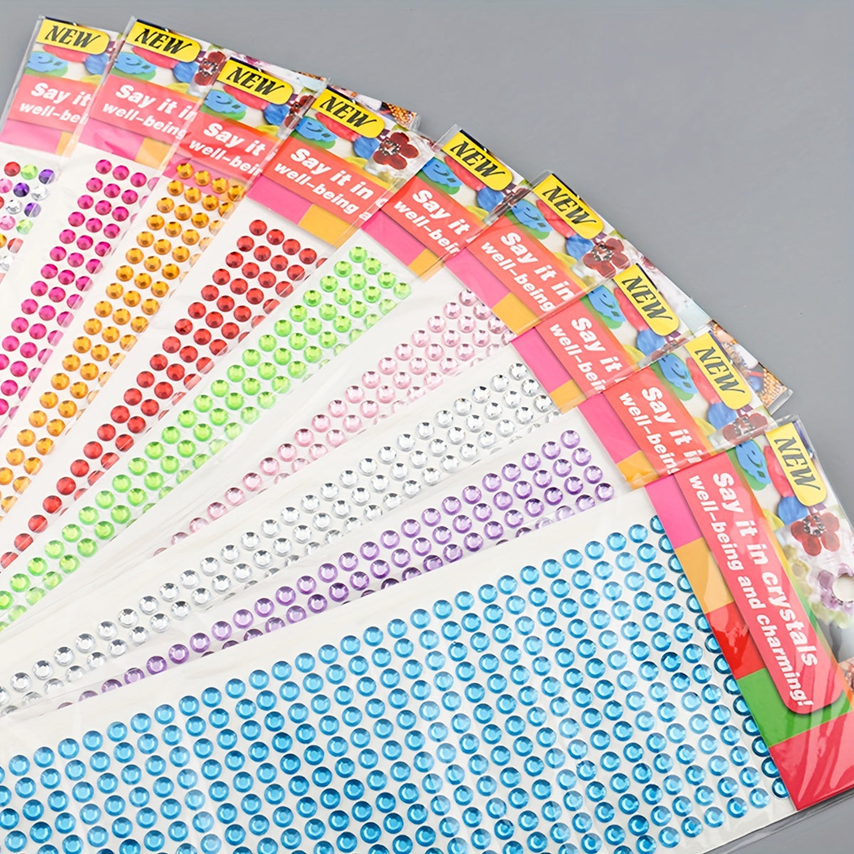 504 Decorative Diamond Stickers DIY Photo Album Acrylic Car Drill Stickers