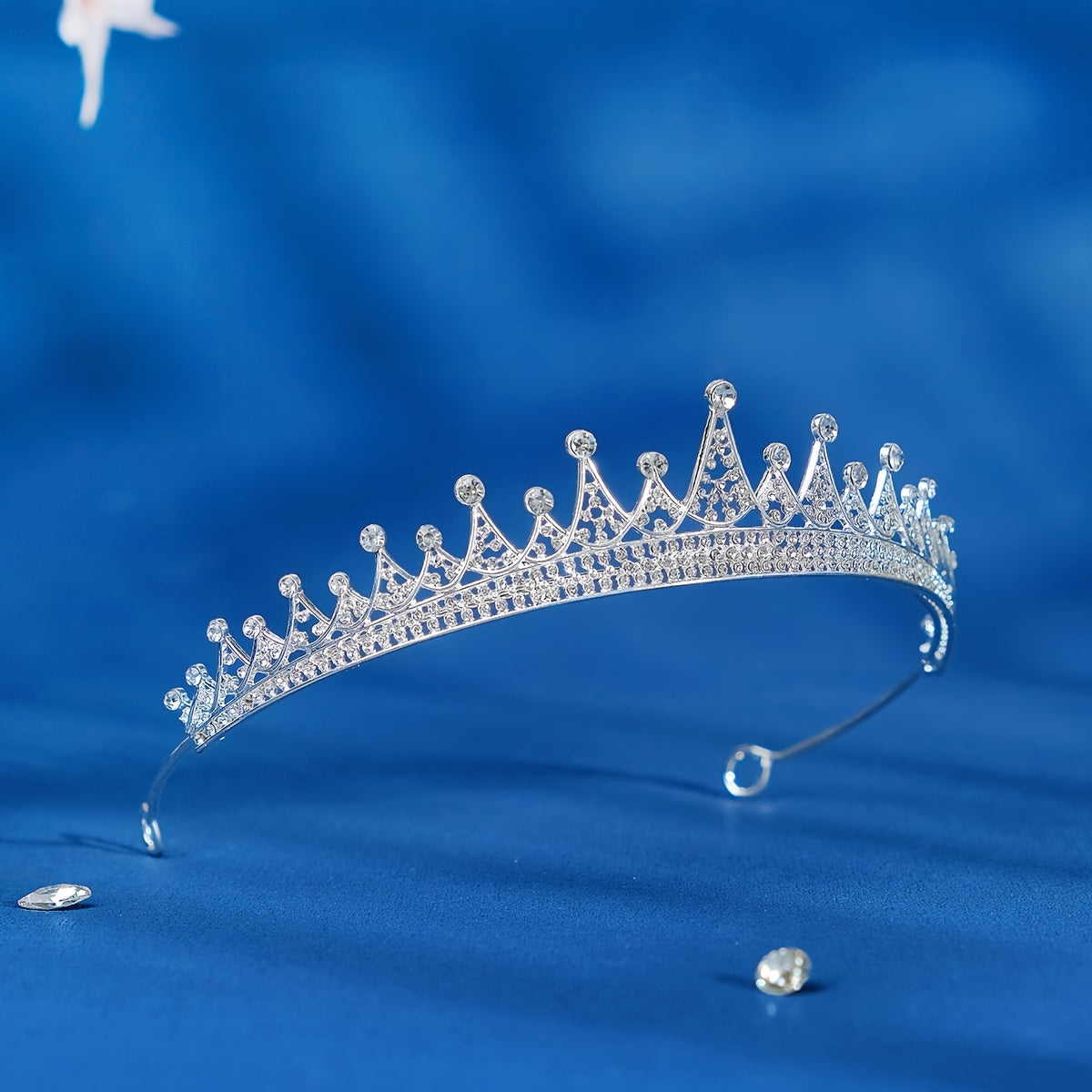 Girls Princess Tiara Queen Crown Silvery Bridal Headpiece Christmas Gift
